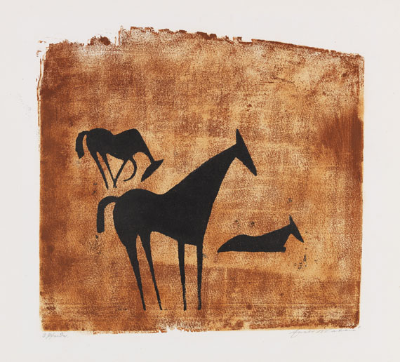 Ewald Mataré - Drei Pferde auf der Weide