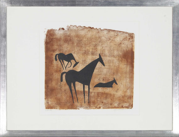 Ewald Mataré - Drei Pferde auf der Weide - Frame image