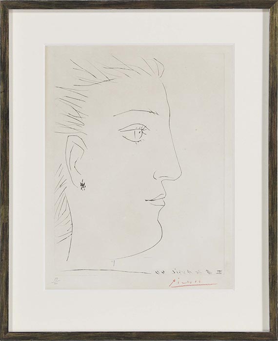 Pablo Picasso - Profil de Femme - Frame image