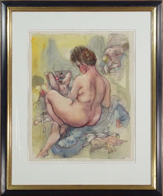 George Grosz - Modell in the Studio - Frame image