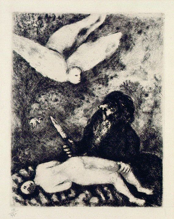 Marc Chagall - 2 Bll.: Der Fuchs und der Storch. Opferung Isaaks