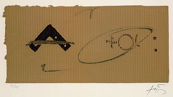 Antoni Tàpies - Angle et signes