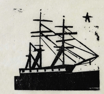 Lyonel Feininger - Dreimastiges Schiff mit Stern