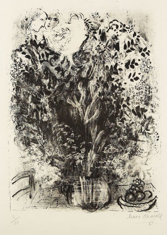 Marc Chagall - Le Bouquet Noir