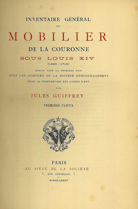 J. Guiffrey - Inventaire général, 2 Bde.