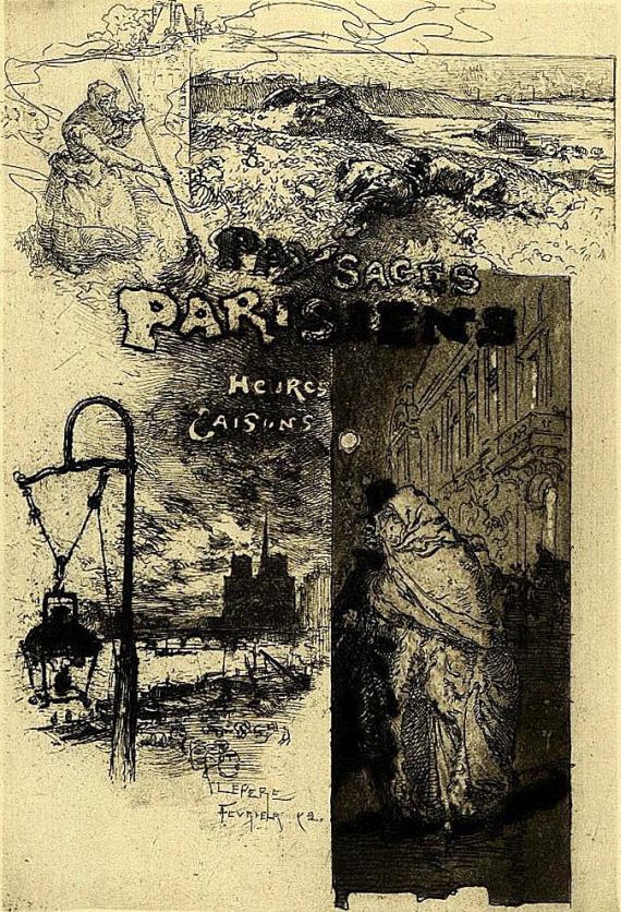 Emile Goudeau - Paysages Parisiens. 1892.