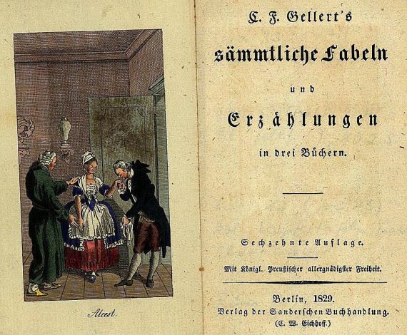 Christian Fürchtegott Gellert - Sämtliche Fabeln und Erzählungen