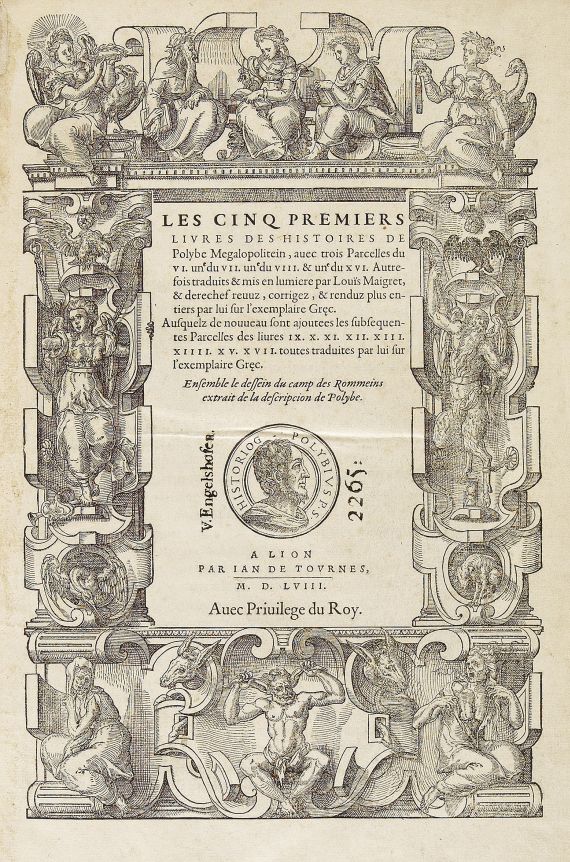  Polybios - Histoires. 1558