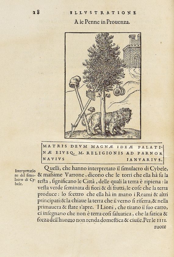 Gabriel Simeoni - Illustratione de gli epitaffi. 1558.