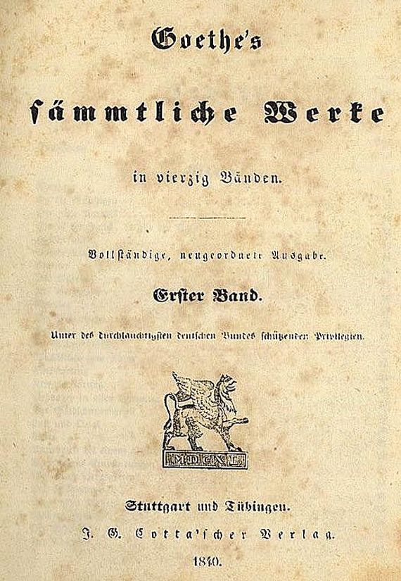 Johann Wolfgang von Goethe - Goethe