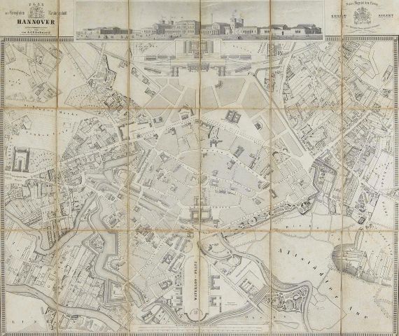 A. C. F. Sohnrey - Plan der Königlichen Residenzstadt Hannover.