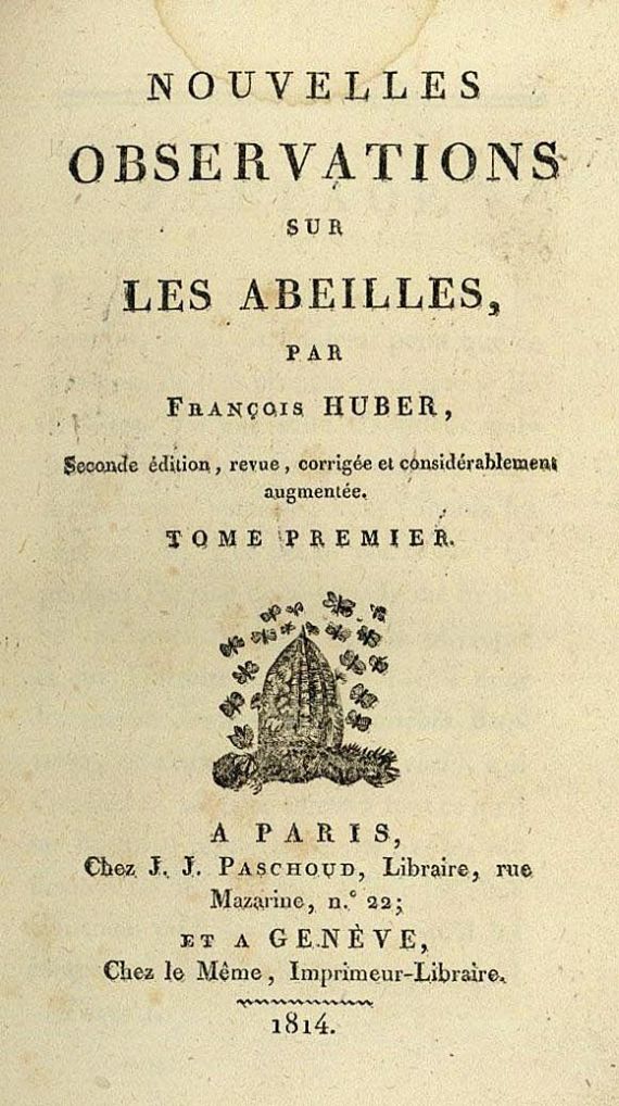 Francois Huber - Nouvelles observations sur les abeilles, 2 Bde.