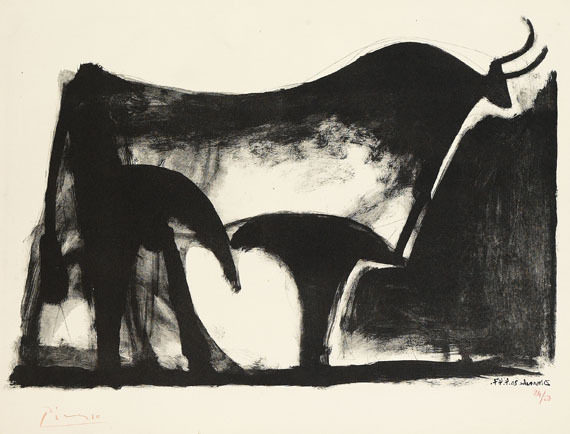 Pablo Picasso - Le Taureau noir