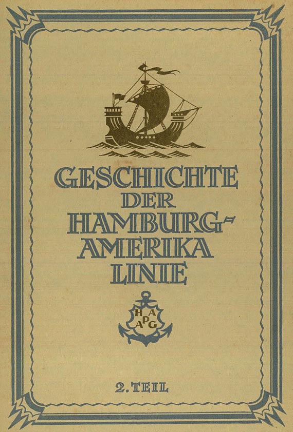 Schiffahrt - Hapag 3 Bde. + 2 Beigaben. 1907