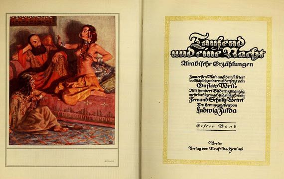   - Arabische Erzählungen, 4 Bde. 1914. (160)