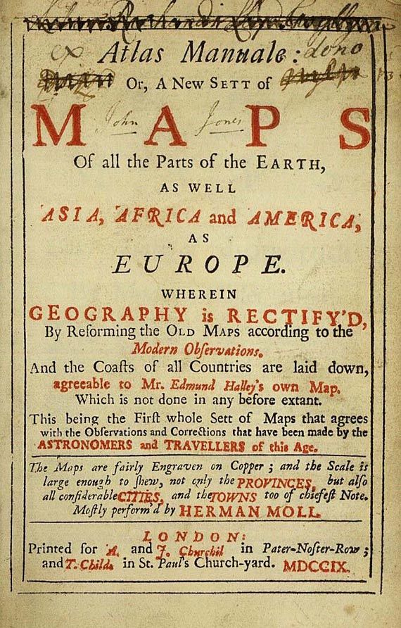 Hermann Moll - Atlas Manuale. 1709.