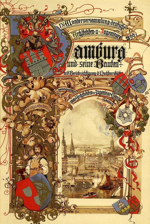 Hamburg und seine Bauten - Hamburg und seine Bauten 1890 (defekt) u. 1914 2 Bde,  1 Beigabe.
