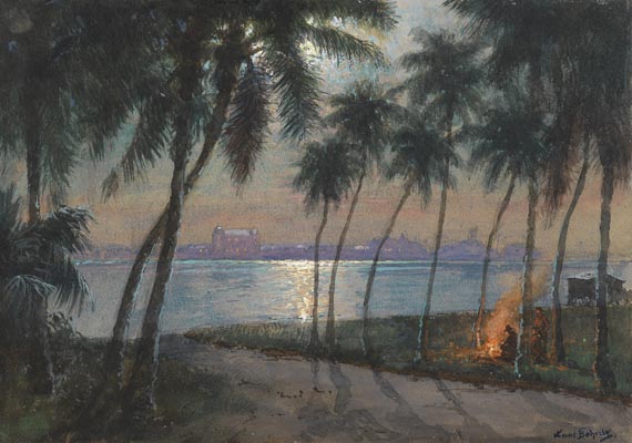Hans Bohrdt - An der Bucht von Puerto Rico