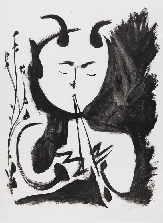 Pablo Picasso - Faune musicien n° 4