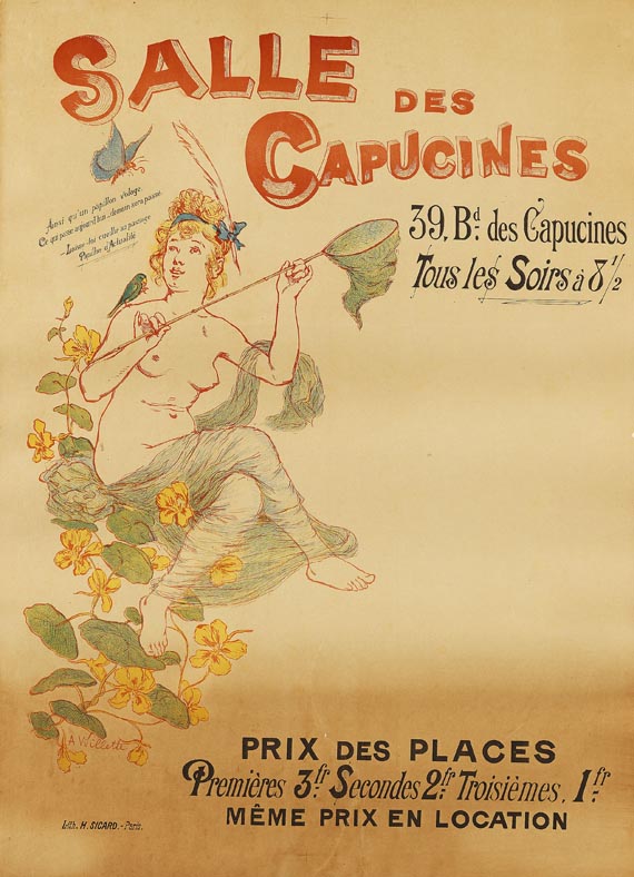Adolphe Willette - Plakat: Salle de Capucines 39, Bd - 