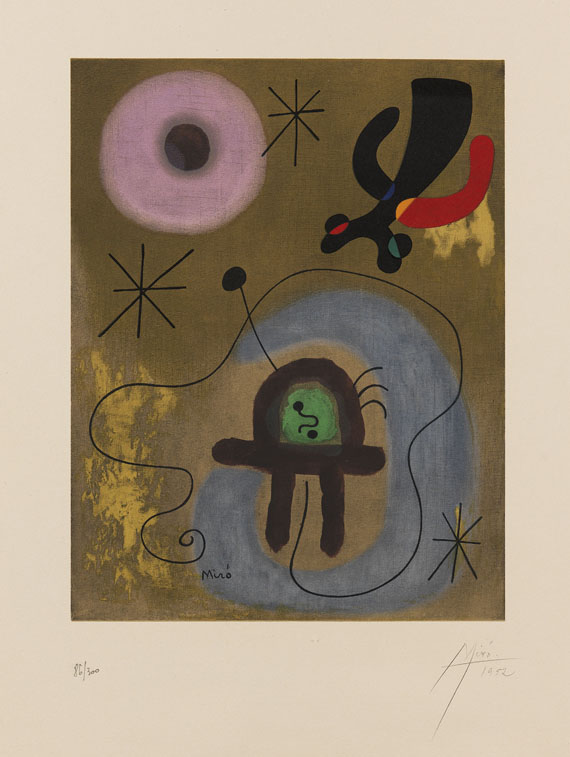 Joan Miró - Mauve de la lune