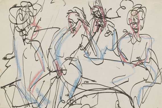 Ernst Ludwig Kirchner - Bordellszene