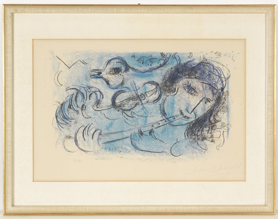 Marc Chagall - Der Flötenspieler - Frame image