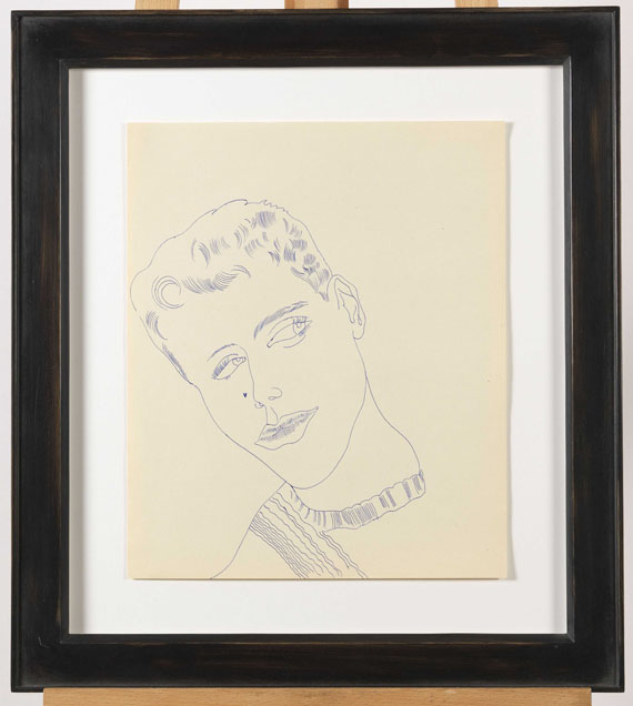 Andy Warhol - Young man with hearts (V) - Frame image
