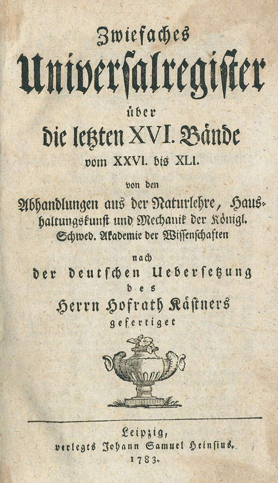 Abraham Gotthelf Kästner - Abhandlungen. 40 Bde.