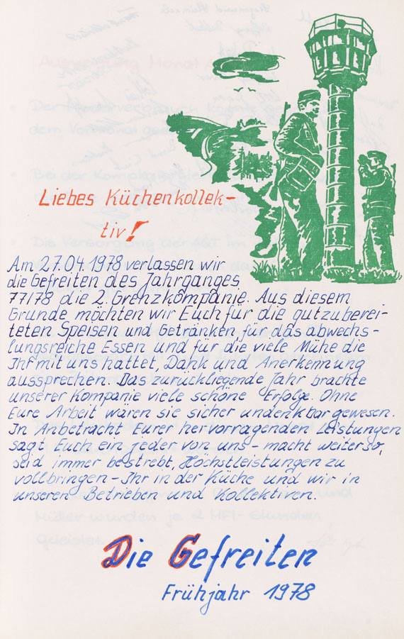 DDR Brigadebuch - Brigadebuch. 2 Bde. - Dabei: 7 Fotografien.