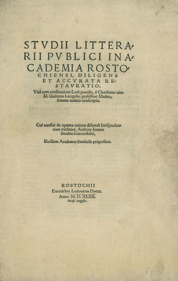 Gisbertius Longolius - Studii litterarii.
