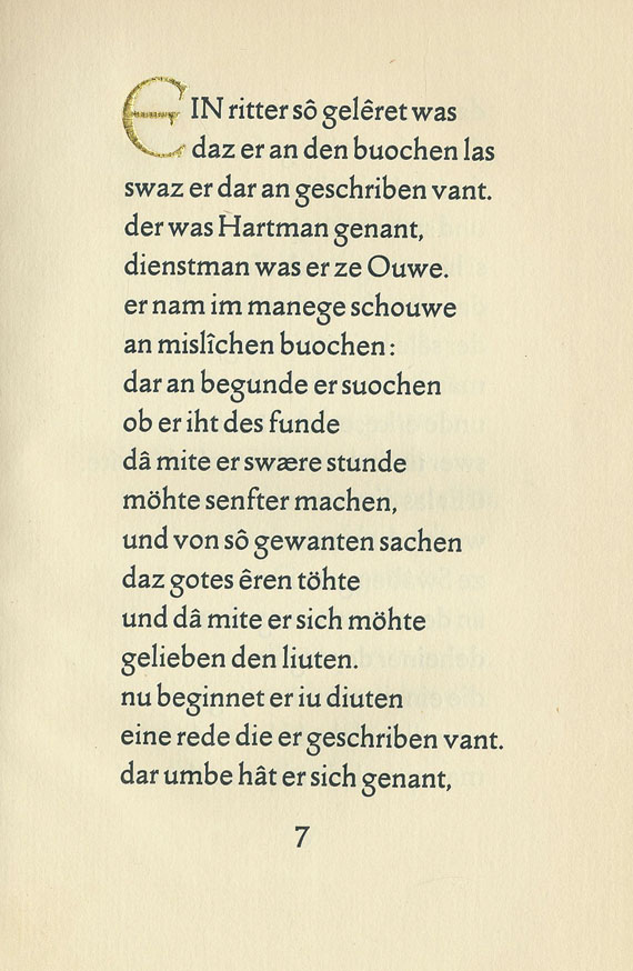 Ernst Ludwig-Presse - Hartmann von Aue- Der arme Heinrich