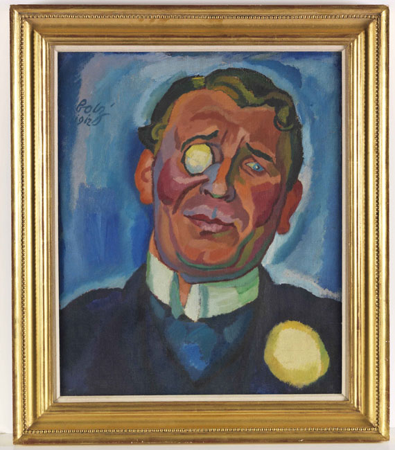 Hanns Bolz - Porträt eines Herren mit Monokel - Frame image