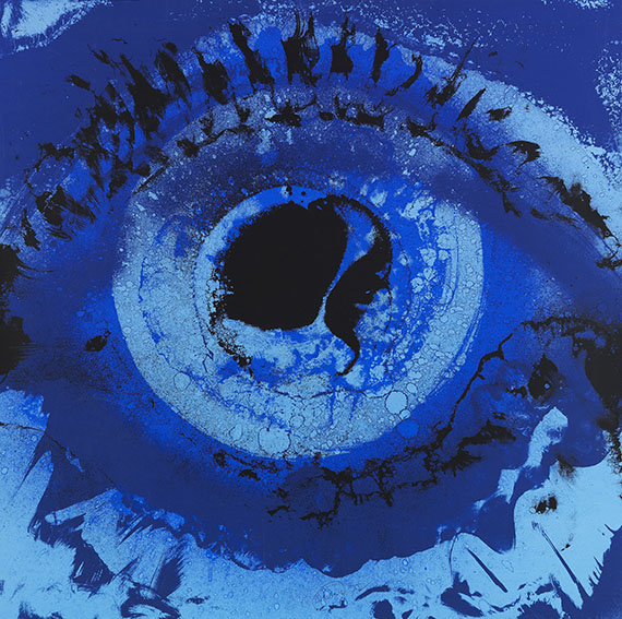 Otto Piene - Blue eye blue