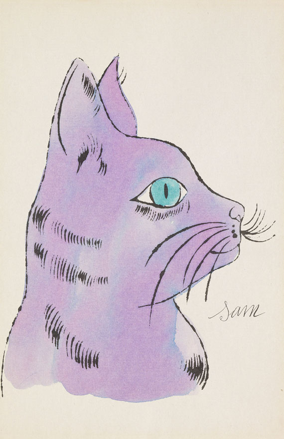 Andy Warhol - 25 Cats name[d] Sam and one Blue Pussy - 