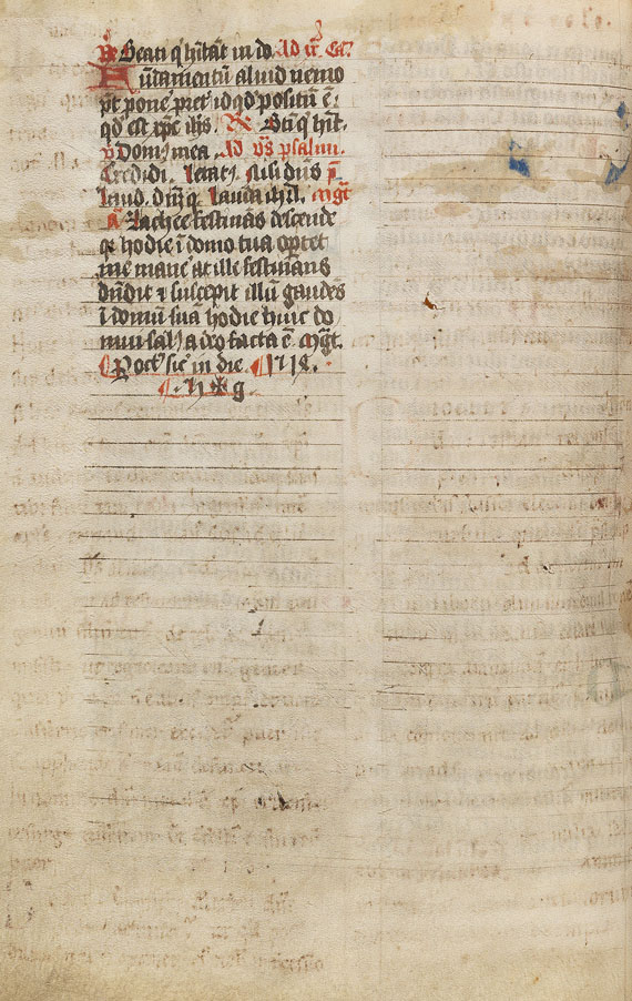  Manuskript - Breviarium (Palimpsest). 1514 - 