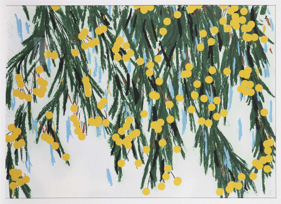 Donald Sultan - Yellow Mimosa - Frame image