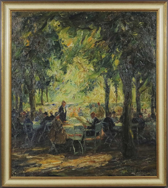 Otto Eduard Pippel - Hofgarten in München - Frame image