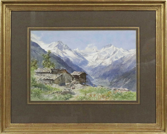Edward Theodore Compton - Die Alpe Barneuza (Wallis) - Frame image