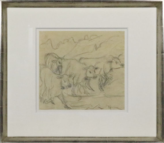 Ernst Ludwig Kirchner - Kühe im Gebirge - Frame image