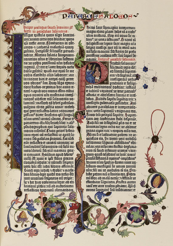 Gutenberg-Bibel - Gutenberg-Bibel. 2 Werke + Kommentarband.