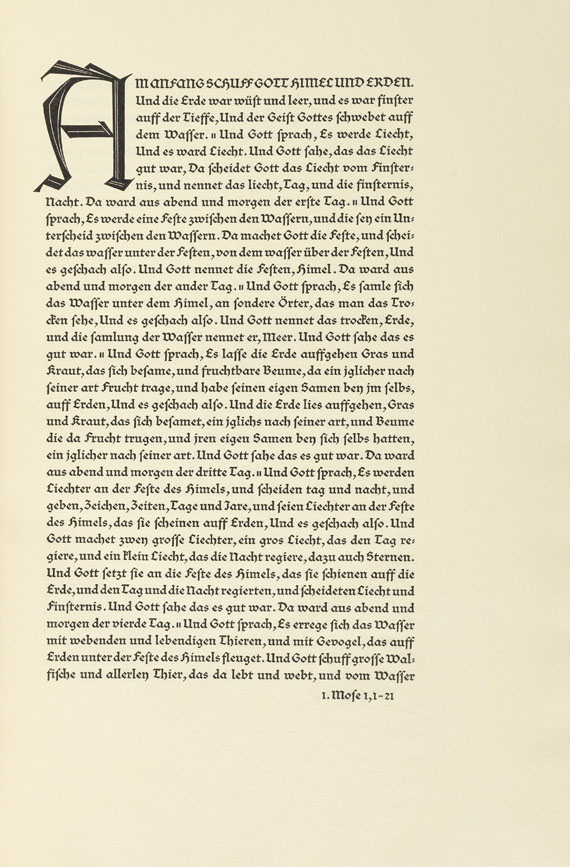   - Biblia Germanica. 5 Bde. Bremer Presse, 1926. - 