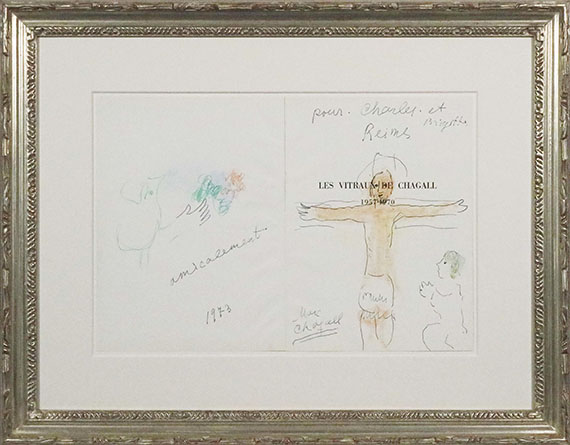 Marc Chagall - Offrande au Christ en croix - Frame image