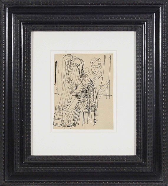 Ernst Ludwig Kirchner - Harfenspieler - Frame image