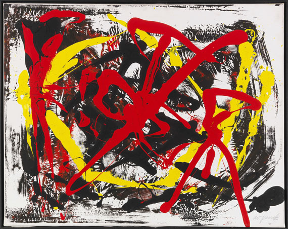 A. R. Penck (d.i. Ralf Winkler) - Ohne Titel (Aus der Serie: Pentagon) - Frame image