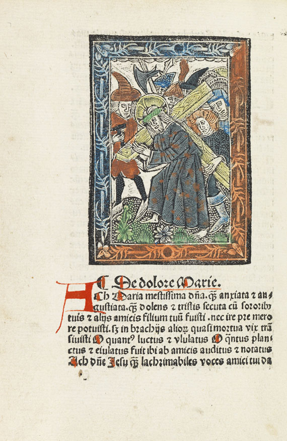  Bertholdus - Horologium devotionis. Um 1498. - Angeb.: Thomas a Kempis, Meditationes