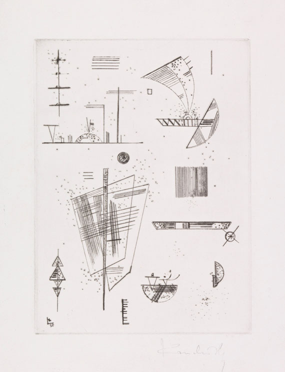 Wassily Kandinsky - Erste Radierung für die Editions >Cahiers d´Art<