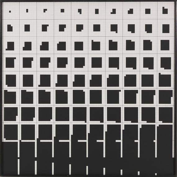 Ryszard Winiarski - Game 10 x 10 - Logical Course - A Centrifugal Spiral - Frame image