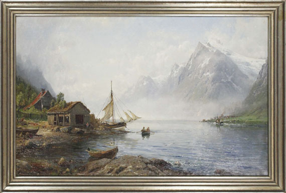 Anders Monsen Askevold - Norwegischer Fjord (Sognefjord?) - Frame image
