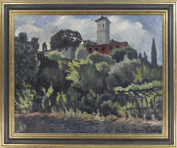 Eugen Spiro - Garten in Castelnuova - Frame image
